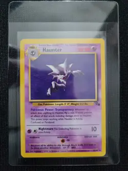 Pokemon 3rd Print Fossil Red Logo Haunter 21/62 - Image 1