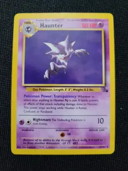 Pokemon 3rd Print Fossil Red Logo Haunter 21/62 - Image 2