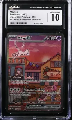 Pokemon Mew ex 151 Ultra-Premium Coll. Full Art Promo SVP EN 053 CGC 10 Gem Mint - Image 1