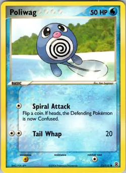 Poliwag 75/112 FireRed & LeafGreen Normal Pokemon TCG LP - Image 1