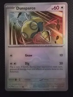 Dunsparce 79/131 Prismatic Evolutions Pokeball Reverse Holo Near Mint Pokemon - Image 1