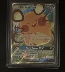 Dedenne GX 195a/214 NM Alternate Art Promo Holo Unbroken Bonds Pokemon TCG NM - Image 3
