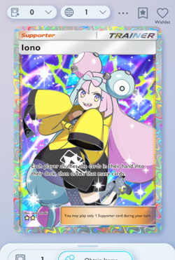 Pokemon TCG POCKET - Iono Full Art 2⭐, Shining Revelry, English - Image 3