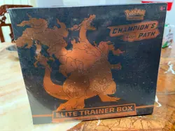 (Hole in plastic wrapping) Pokemon TCG: Champion's Path Elite Trainer Box 820650805455 - Image 1