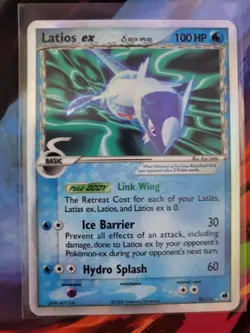 Pokemon Latios ex (Delta Species) 96/101 Dragon Frontiers Holo NM - Image 1