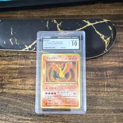 Pokemon Moltres Mystery of the Fossils Holo Japanese 1997 CGC 10 - Image 1