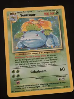 Pokemon TCG - Venusaur 15/102 - Holo Unlimited - Base Set Unlimited WOTC LP-/MP - Image 1