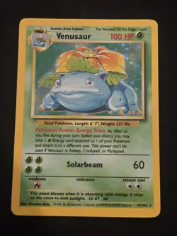 Pokemon TCG - Venusaur 15/102 - Holo Unlimited - Base Set Unlimited WOTC LP-/MP - Image 4