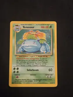 Pokemon TCG - Venusaur 15/102 - Holo Unlimited - Base Set Unlimited WOTC LP-/MP - Image 5