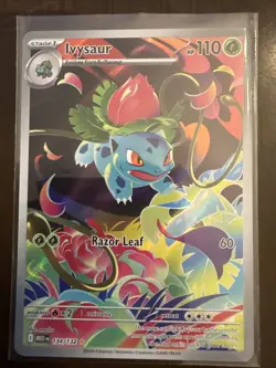 Ivysaur Illustration Rare 134/132 Near Mint Mega Evolution Pokemon TCG English - Image 1
