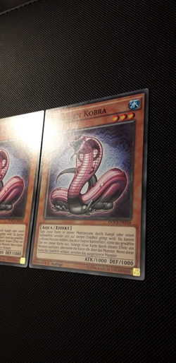 Yu-Gi-Oh! 3x Graunlien Kobra, DOCS-DE034, Common, 1.Auflage, Deutsch, NM/Back EX - Image 4