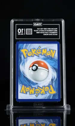 Pikachu with Grey Felt Hat 085 Scarlet & Violet Promo Cards TAG 10 💎 W/Guard - Image 2