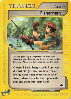 Pokemon Card - Fisherman Skyridge 125/144 Non Holo - Image 1