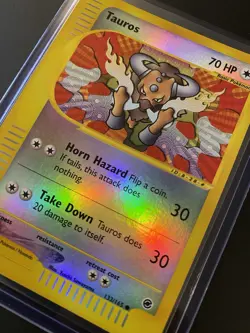 Tauros 133/165 Reverse Holo Expedition Base Set Pokemon Card - PACK FRESH - Image 3
