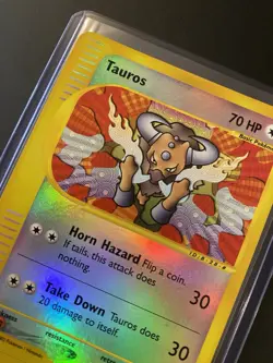 Tauros 133/165 Reverse Holo Expedition Base Set Pokemon Card - PACK FRESH - Image 4
