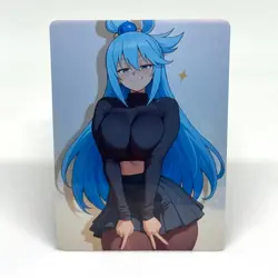 Konosuba Aqua Goddess Anime Waifu ACG Foil Card - Image 1