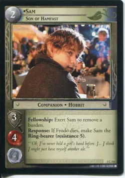 Lord Of The Rings CCG FotR Card 1.C311 Sam Son Of Hamfast - Image 1