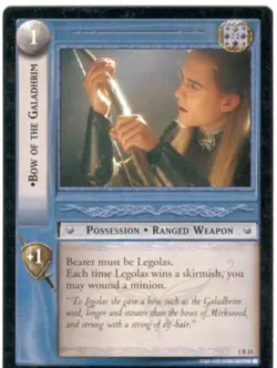 Lord Of The Rings CCG FotR Card 1.R33 Bow Of The Galadhrim - Image 1