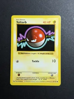 Voltorb - English - Shadowless Base Set Pokemon TCG Card #67/102 - Image 1
