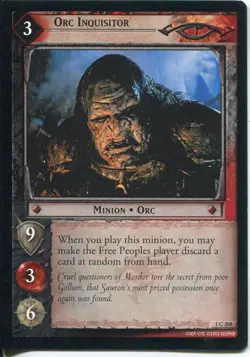 Lord Of The Rings CCG FotR Card 1.C268 Orc Inquisitor - Image 1