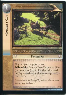 Lord Of The Rings CCG FotR Card 1.U73 Gandalfs Cart - Image 1