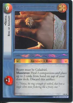 Lord Of The Rings CCG Reflections Foil Card 9R20 Nenya Ring Of Adamant - Image 1