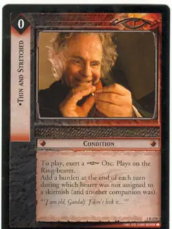 Lord Of The Rings CCG FotR Card 1.R279 Thin And Stretched - Image 1