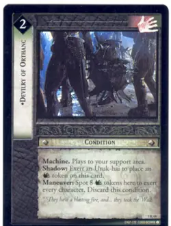 Lord Of The Rings CCG Card BohD 5.R49 Devilry Of Orthanc - Image 1