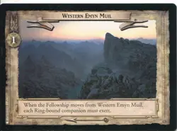 Lord Of The Rings CCG Card TTT 4.U329 Western Emyn Muil - Image 1