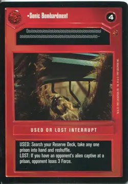 Star Wars CCG Cloud City Card Sonic Bombardment - Image 1