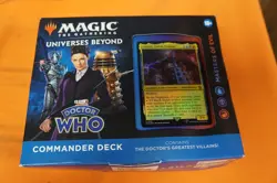 Magic The Gathering Universes Beyond Doctor Who Masters Of Evil Commander Deck - Image 1