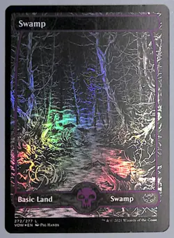 Swamp - Full Art - Foil - 272 - Innistrad: Crimson Vow (VOW) MTG - Image 1