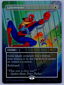 Marvel's Spider-Man MTG Ephemerate (Rainbow Foil) Secret Lair Drop Foil NM 1990 - Image 1