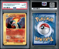 Pokemon TCG Typhlosion Expedition Holo 28/165 PSA 8 NM - MINT - Image 3