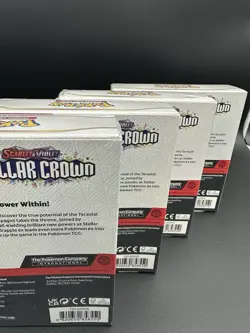 4 Boxes - Pokemon TCG: Scarlet & Violet Stellar Crown Booster Bundles Sealed - Image 5