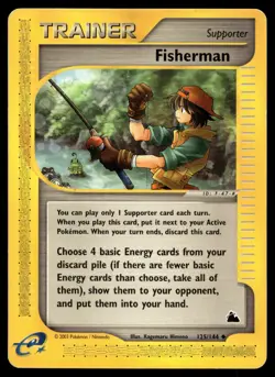 FISHERMAN 125/144 UNCOMMON SKYRIDGE POKEMON - Image 1