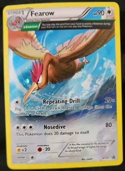 Pokemon TCG Fearow XY57 XY Black Star Promos Holo MP Fast Ship! - Image 1