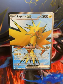 Zapdos Ex 192/165 Full Art: 151 Pokemon TCG Near Mint - Image 1