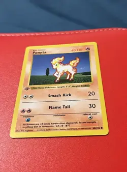 1999 Pokemon Base Set Ponyta 60/102 1st Edition Shadowless NM English - Image 4
