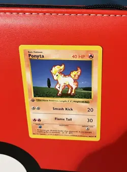 1999 Pokemon Base Set Ponyta 60/102 1st Edition Shadowless NM English - Image 5