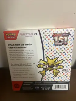 Pokemon TCG Scarlet and Violet - 151 Alakazam ex Collection Box - 4 Packs 820650855269 - Image 2