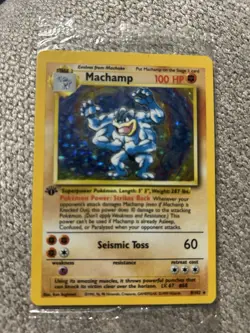 Pokemon Machamp Holo 8/102 Base Set 1st Edition - Factory Sealed Promo - Image 2
