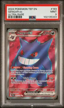 Pokemon Temporal Forces - GENGAR EX - ULTRA RARE - 193/162 - PSA 9 - Image 1