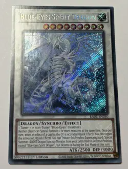 Yu-Gi-Oh - BLUE-EYES SPIRIT DRAGON - RA02-EN030 - Secret - NM/M F 2 - Image 1