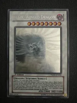 Yu-Gi-Oh! Black-Winged Dragon TSHD-EN040 - Ghost Rare - 1st Edition - NM - Image 2
