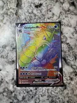 Gyarados VMAX (Secret) 207/203 SWSH07: Evolving Skies Holo Pokemon Card NM - Image 1