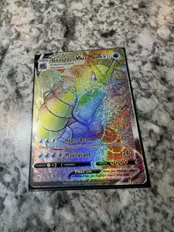 Gyarados VMAX (Secret) 207/203 SWSH07: Evolving Skies Holo Pokemon Card NM - Image 4