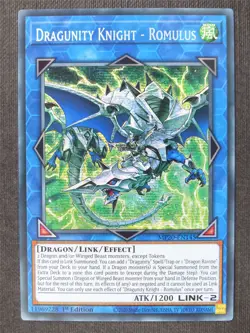 Dragunity Knight - Romulus MP20 Secret Rare - 1st ed - Yugioh Cards #266 - Image 1