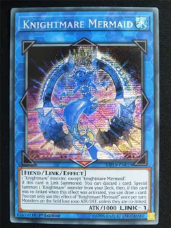 Knightmare Mermaid MP19 Secret Rare - 1st ed Yugioh Card #4RJ - Image 1