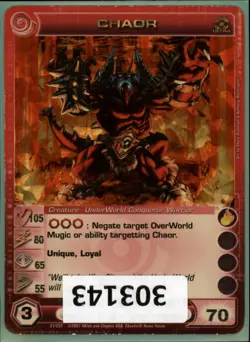 (303143) CHAOR 105/80/65/55/70 (1 Max Stats) Ultra Rare Foil Chaotic Card - Image 1
